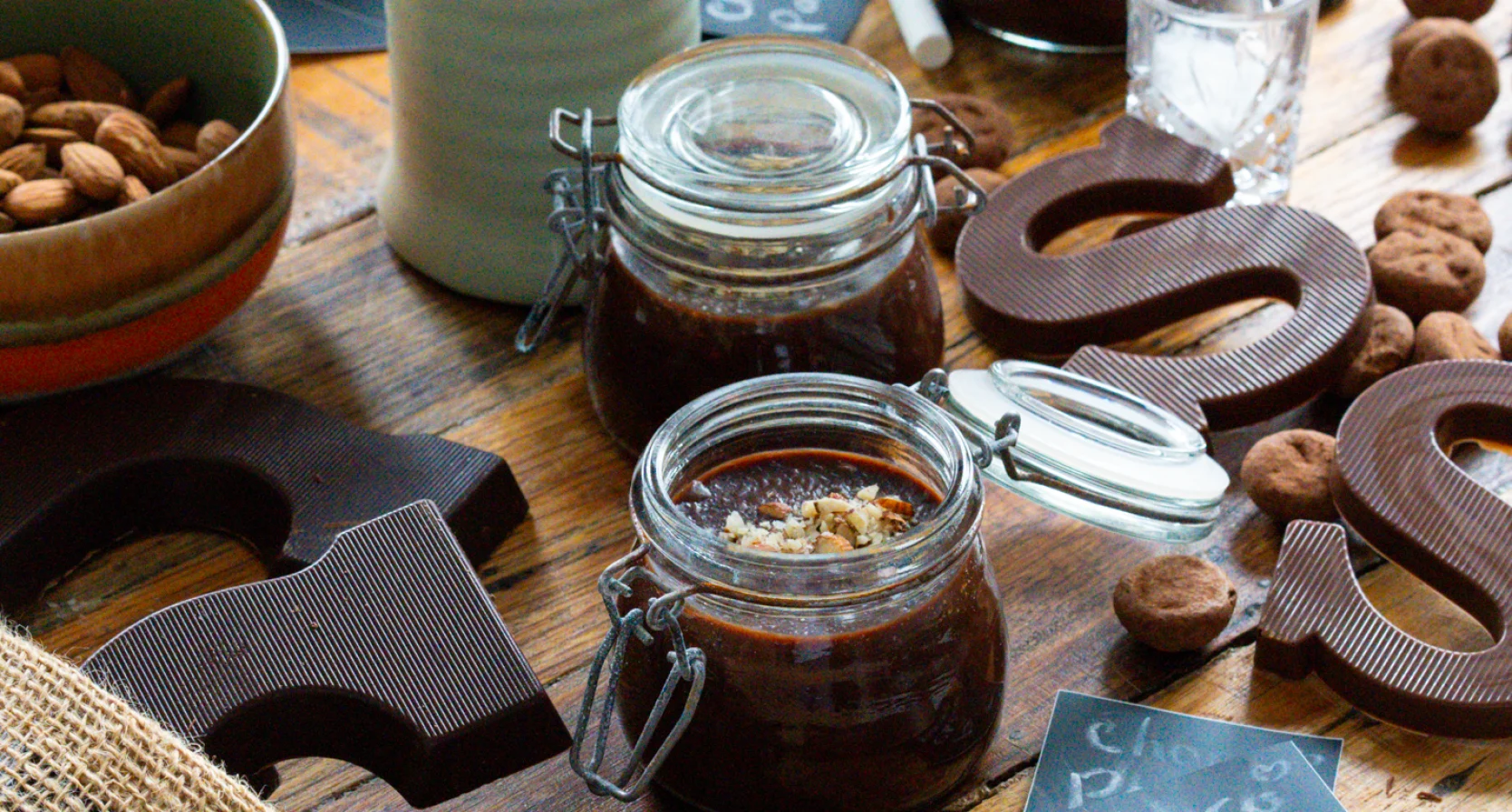 Chocoladeletters pasta