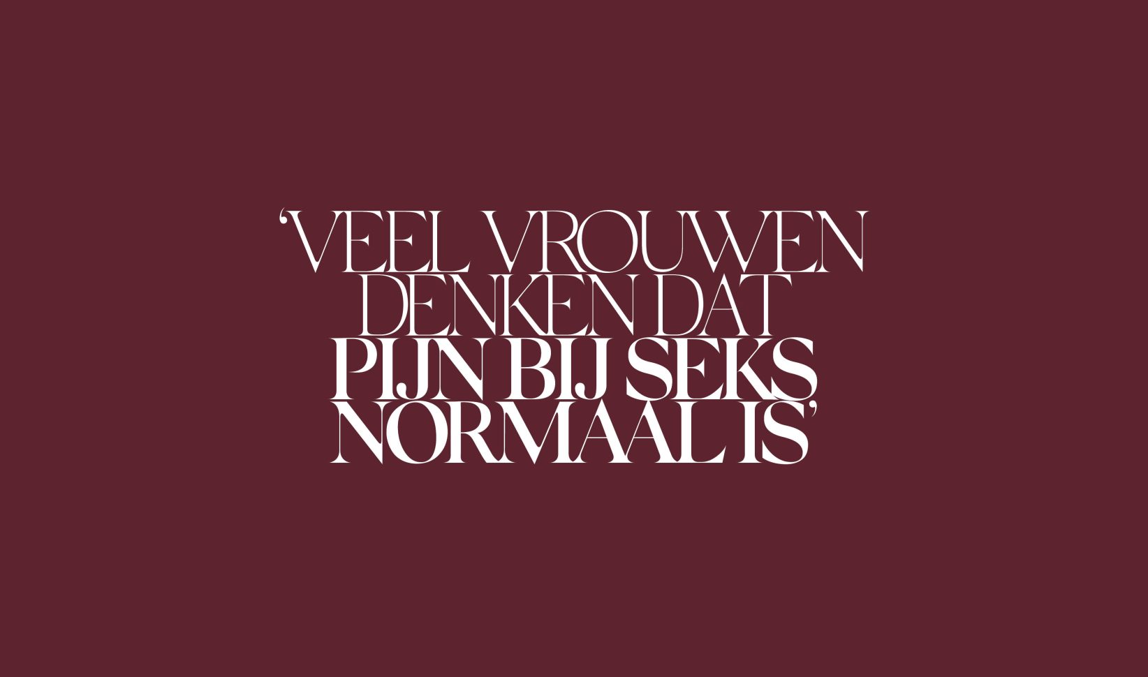 pijn bij gemeenschap