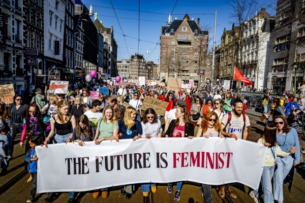 Feminist March in Amsterdam
