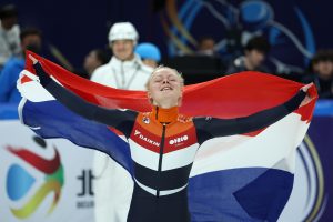 Thumbnail voor Goud voor Nederland: Xandra Velzeboer wint de 500 meter bij WK shorttrack