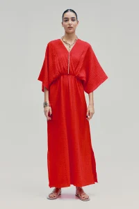 Kaftan jurk rood