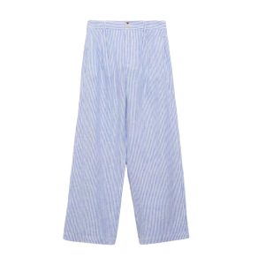broek blauw gestreept