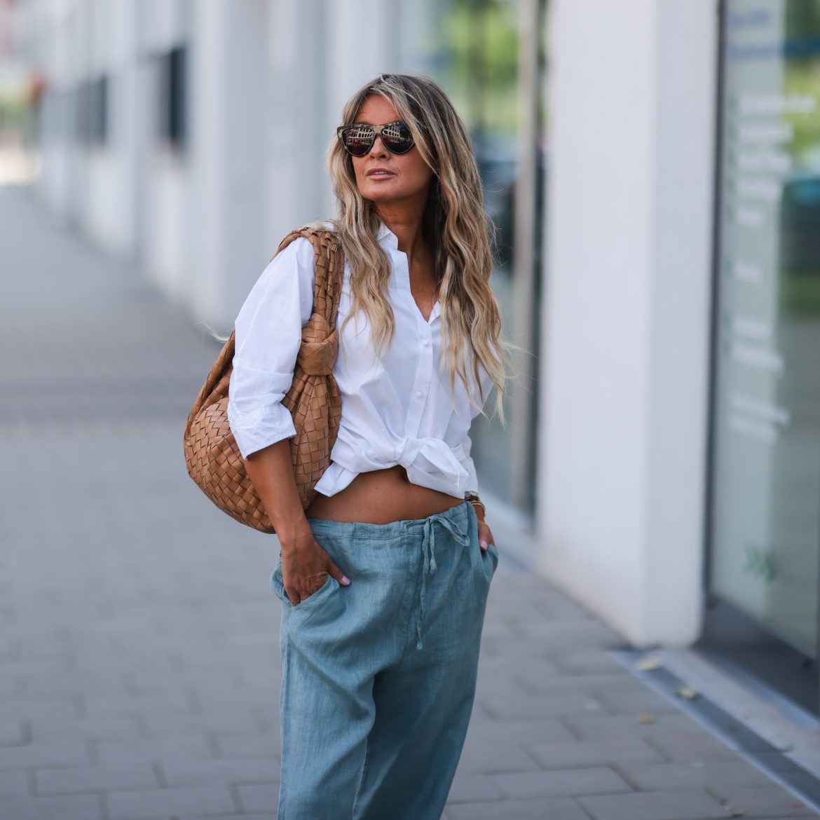 streetstyle zomer linnen broek