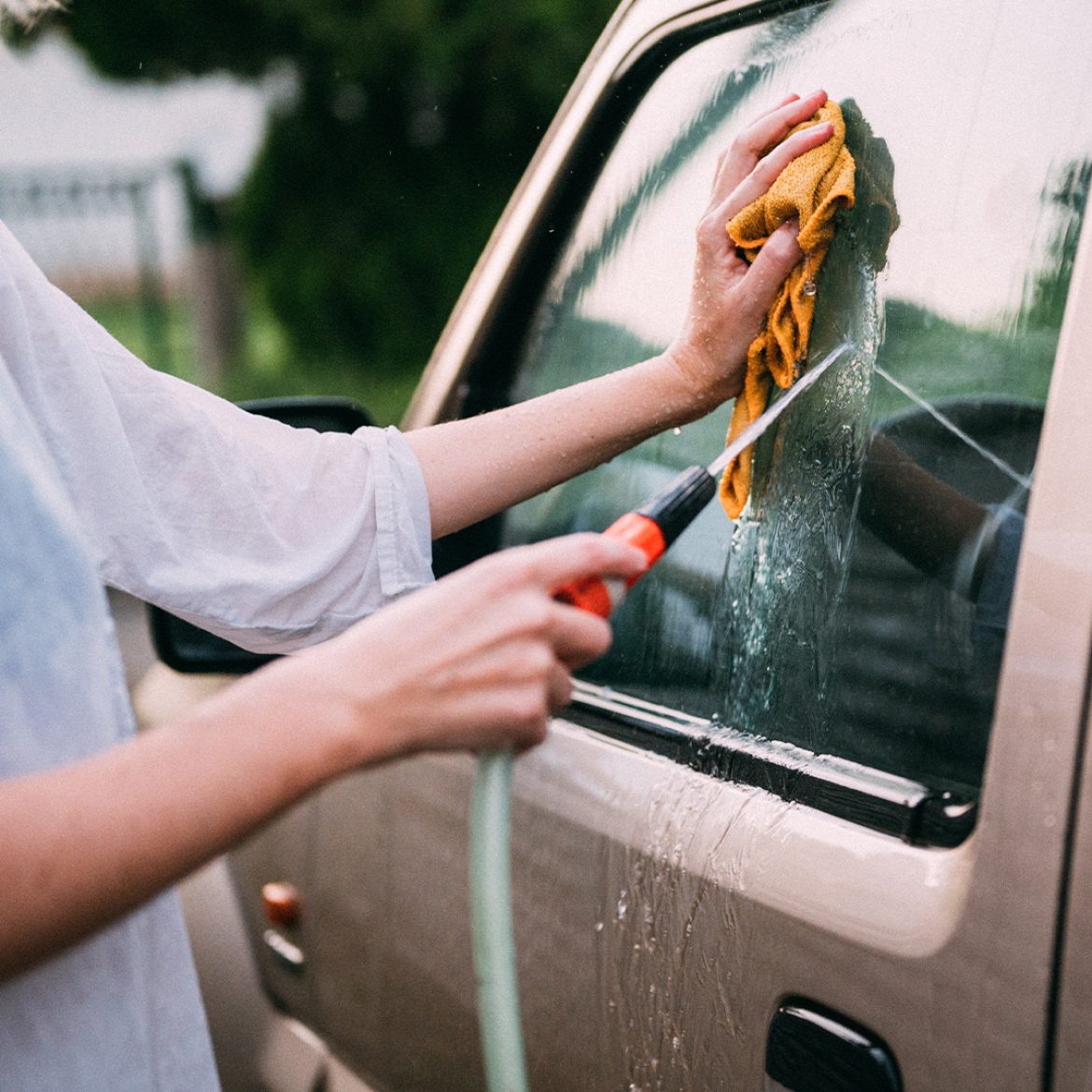 auto wassen stuifmeel wasstraat