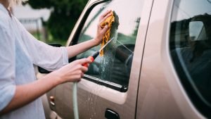 auto wassen stuifmeel wasstraat