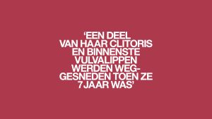 Thumbnail voor 'Ze heeft nog elke dag pijn van het litteken en nachtmerries over de besnijdenis'