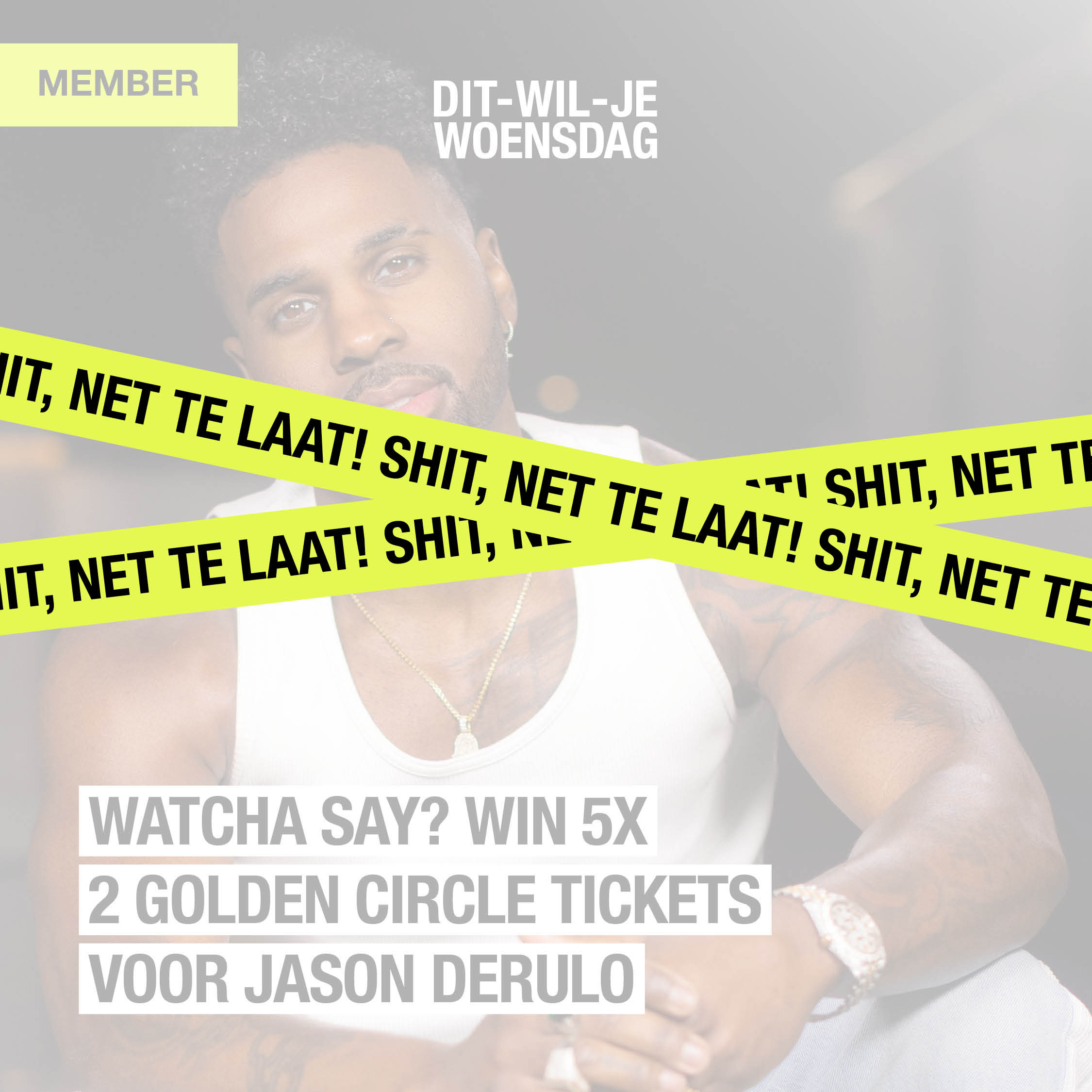 Whatcha Say? Win Golden Circle tickets voor het concert van Jason Derulo