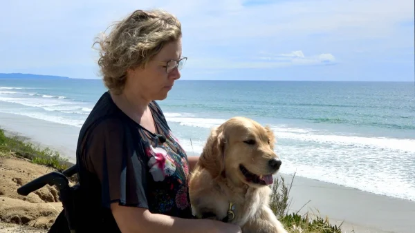 Katelijne Langezaal met hond | dwarslaesie