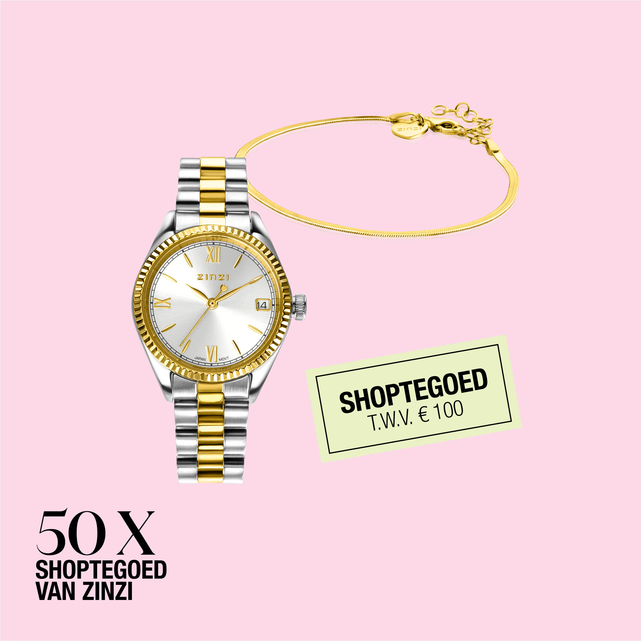 Win: 50x shoptegoed van ZINZI t.w.v. € 100