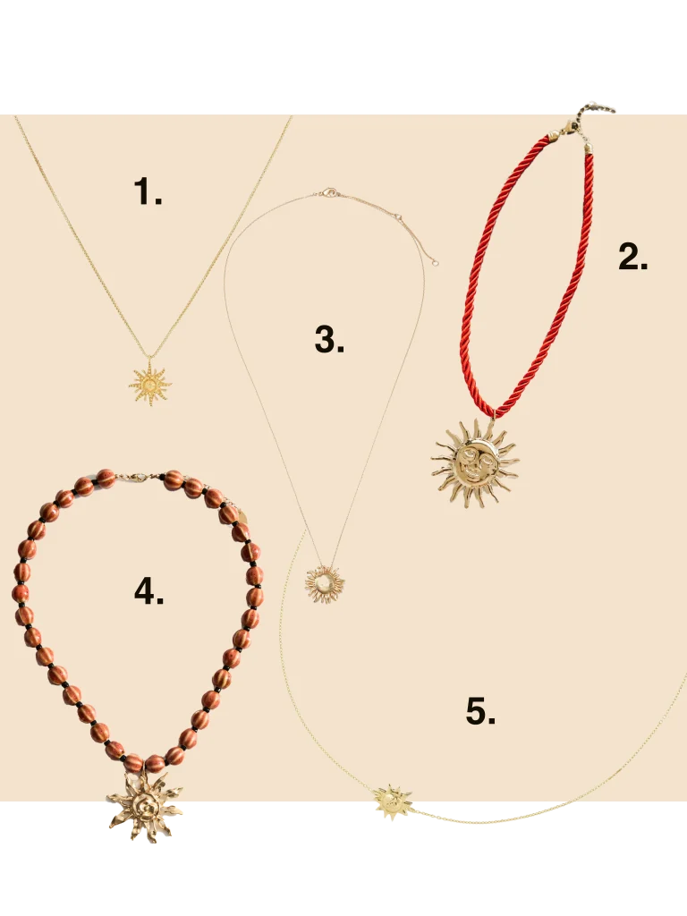 sieraden met zon