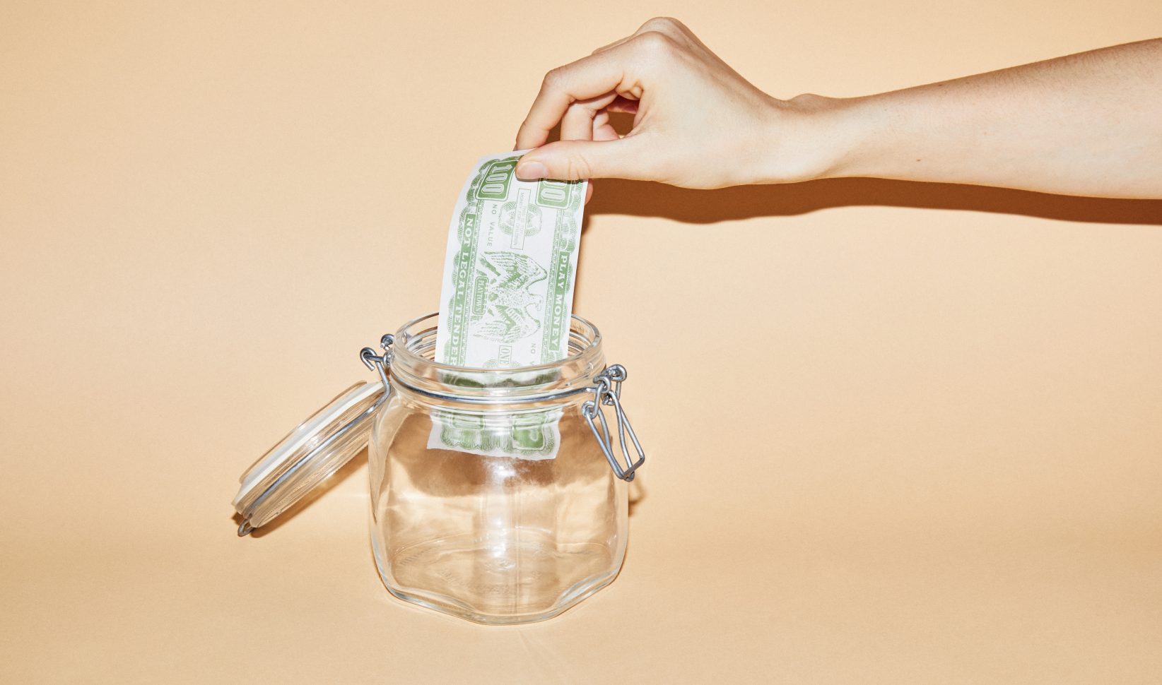geld puber hand