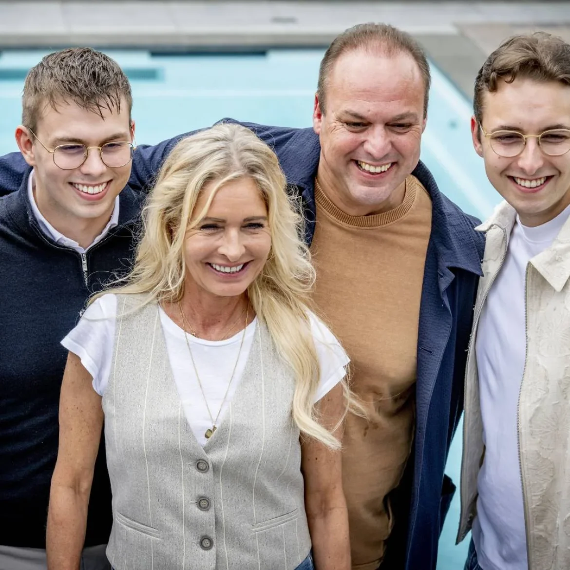 Frans Bauer en familie vieren Vaderdag