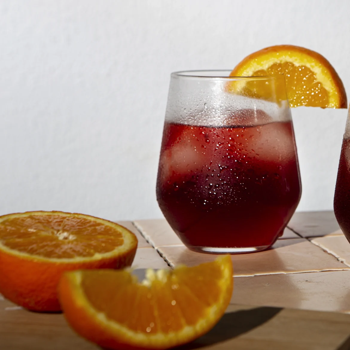 2 glazen met Tinto de Verano