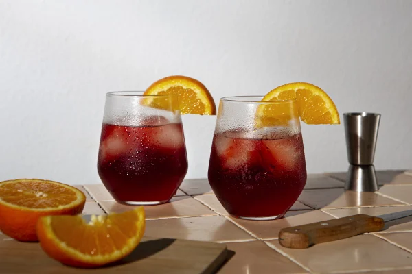 2 glazen met Tinto de Verano