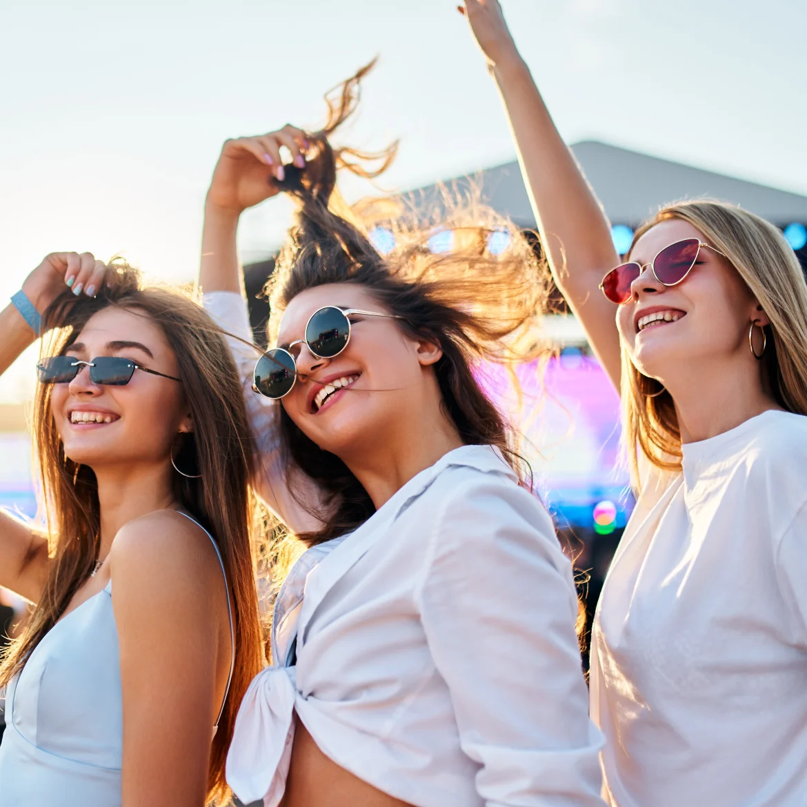 strak, haar, festival