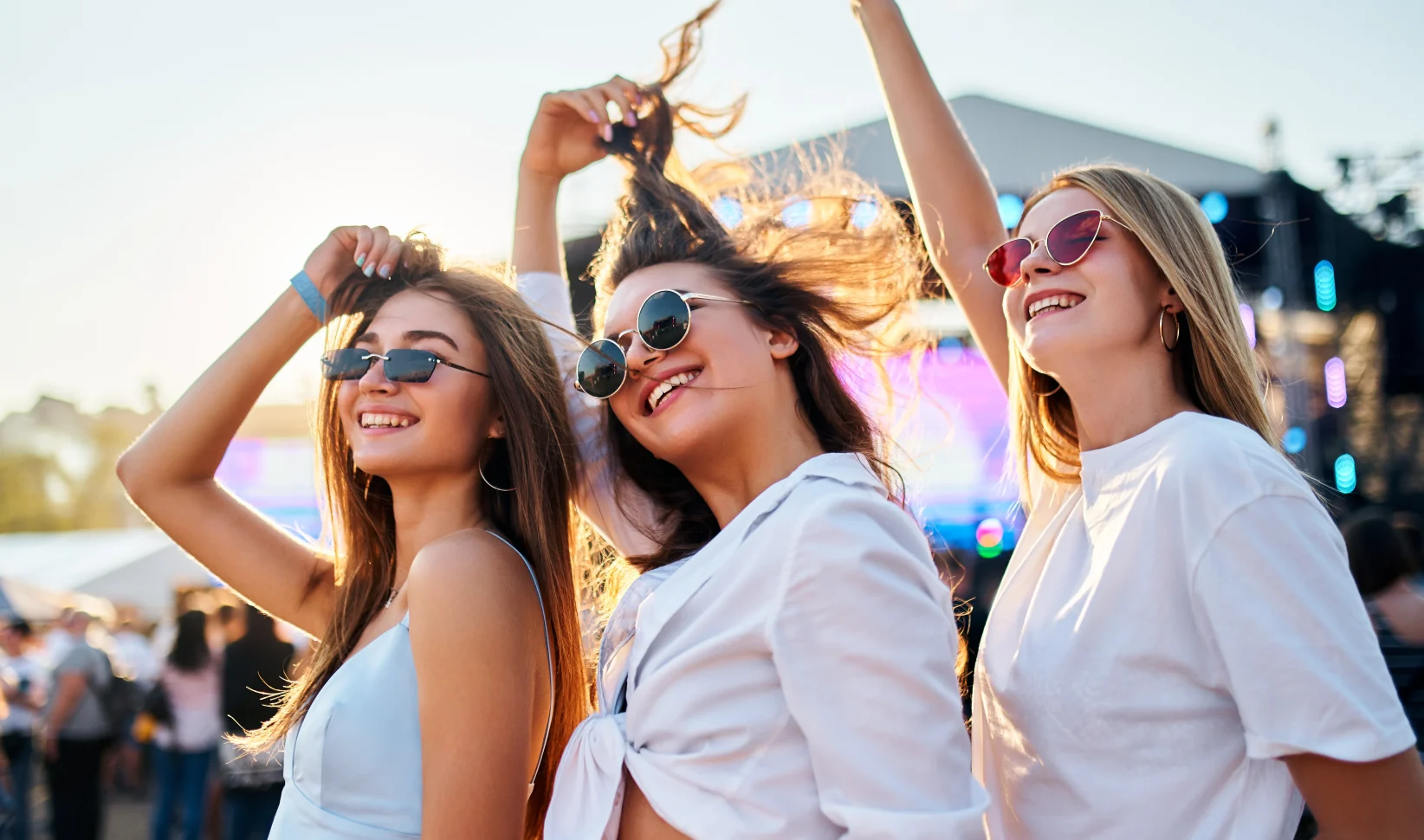 strak, haar, festival