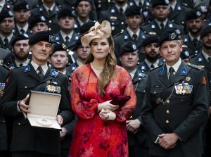 Koning en prinses Amalia ceremonie landmacht