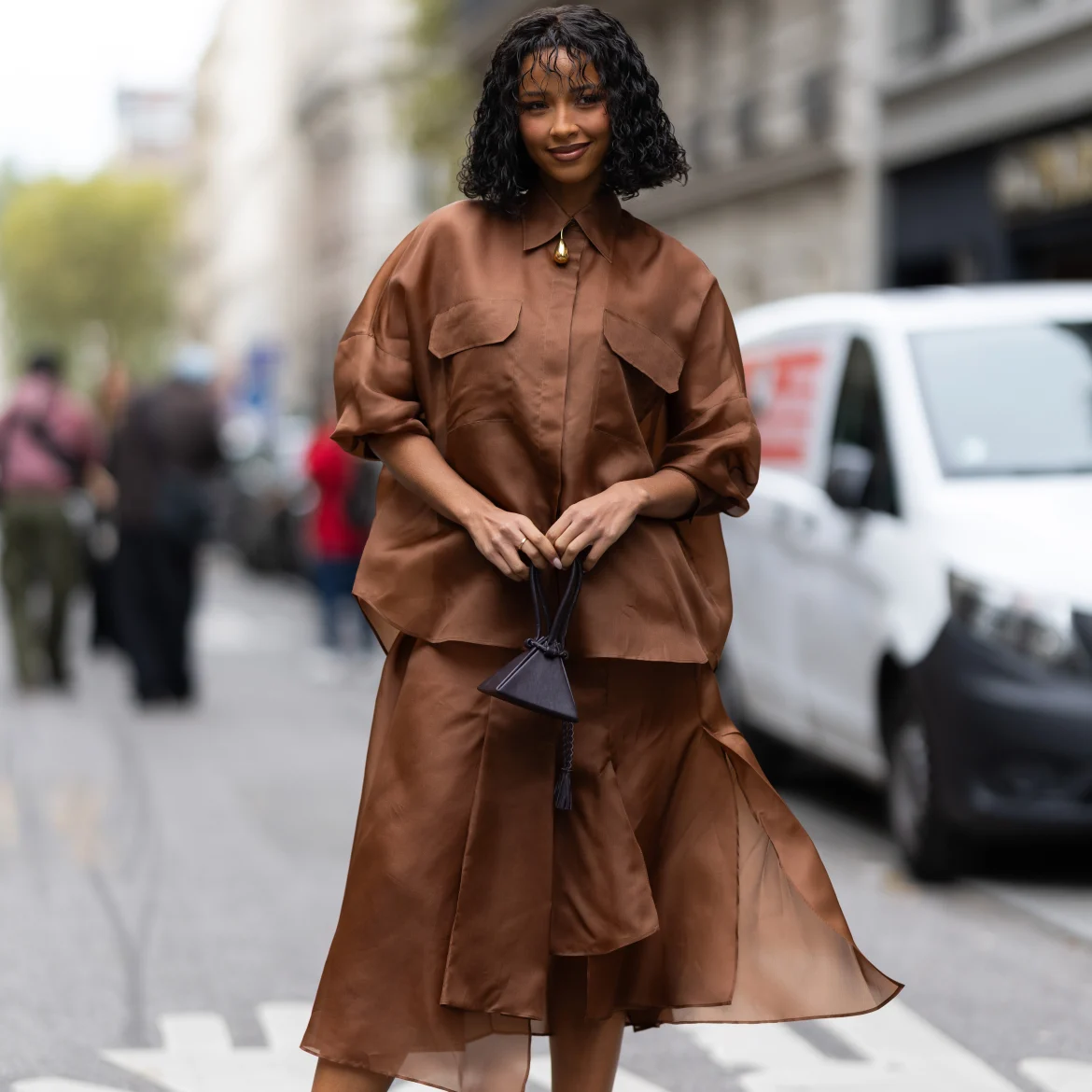 Vrouw draagt co-ord set
