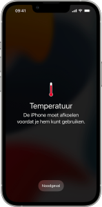 iPhone oververhit melding