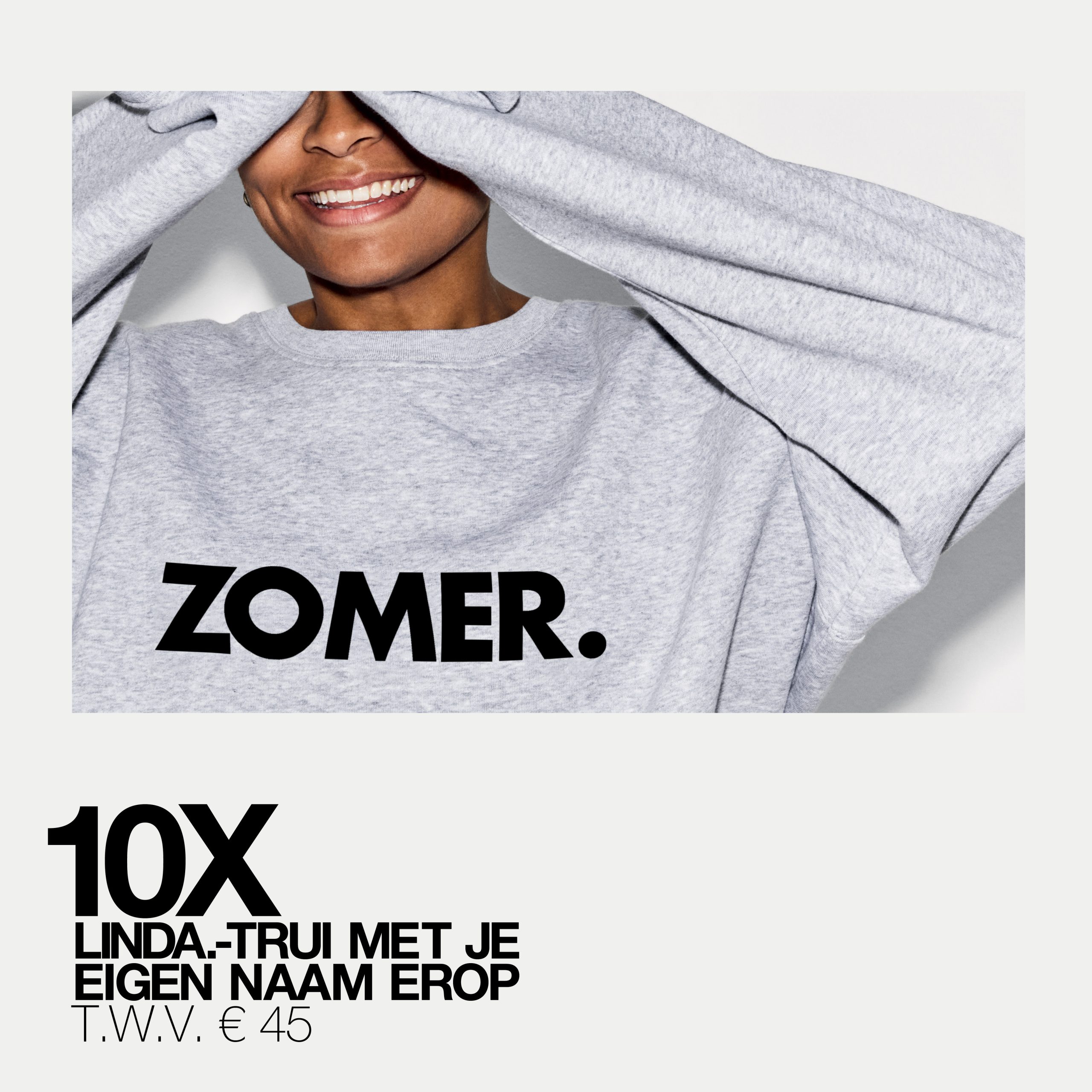 Win: een comfy LINDA. trui met je eigen naam erop t.w.v. € 45