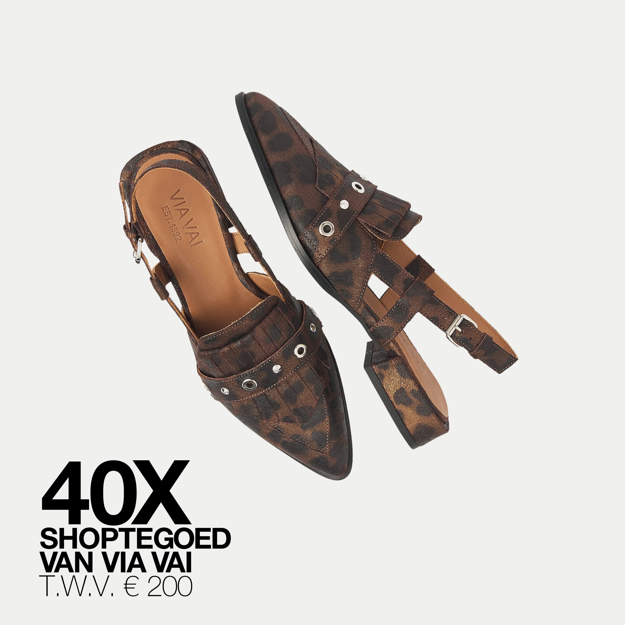 Win: 40 x shoptegoed van VIA VAI t.w.v. € 200