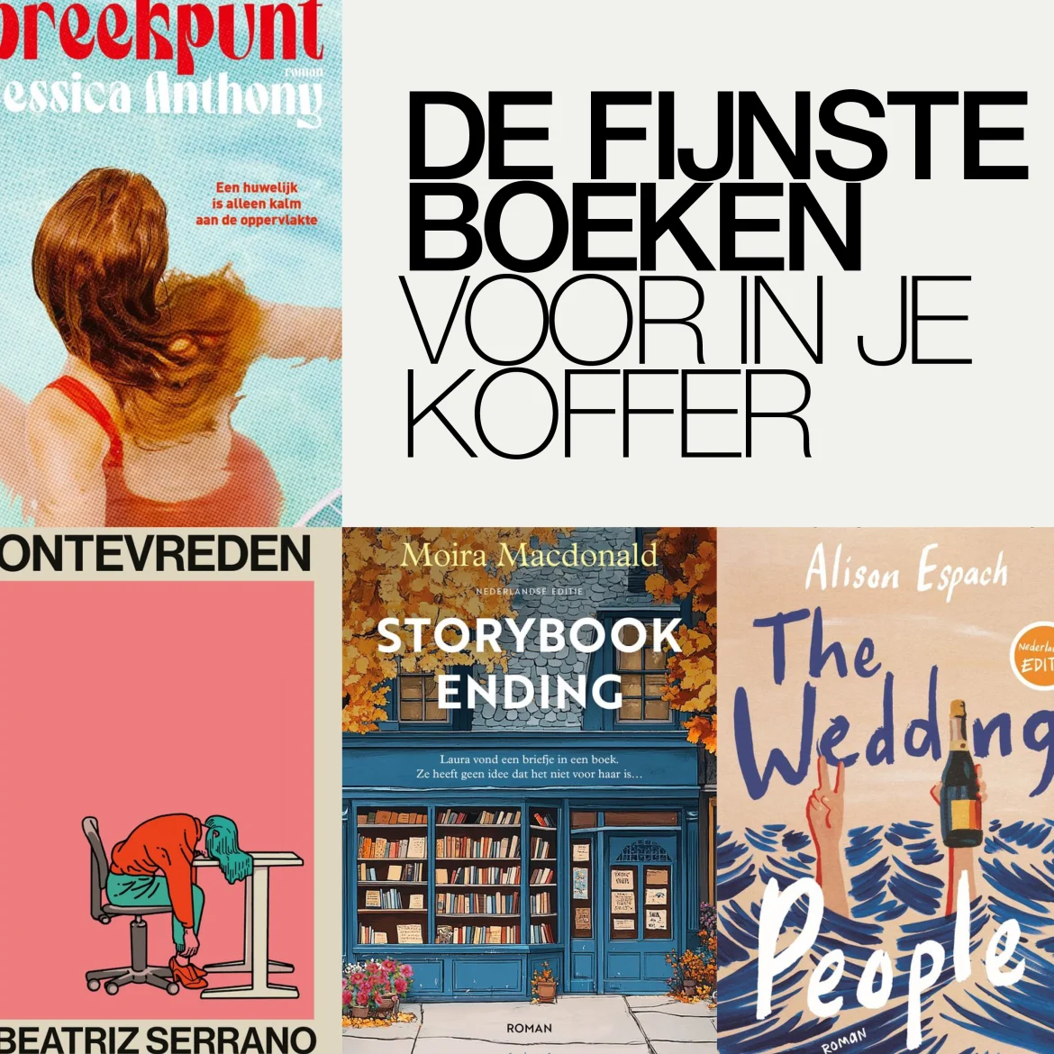 Onze boekentips van de zomer, verschillende covers