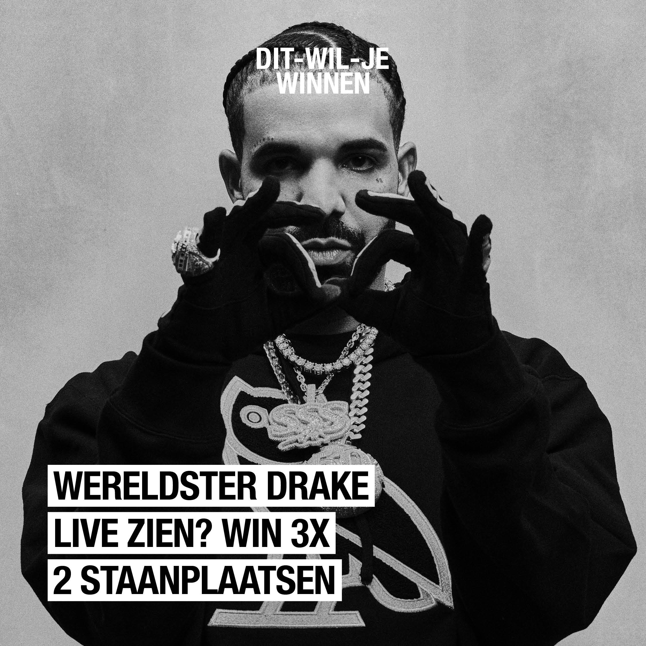 One Dance-je wagen met Drake? Dat kan – en zo win je die concertkaarten