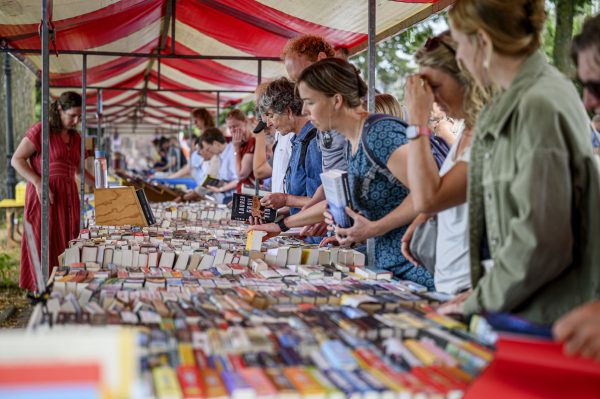 Deventer boekenmarkt, beelden. Perfecte zomeruitje