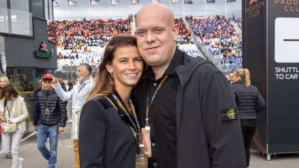 Michael van Gerwen met zijn ex-vrouw Daphne Govers
