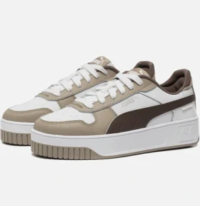 Puma sneakers wit bruin beige