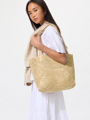 Uniqlo raffia tas
