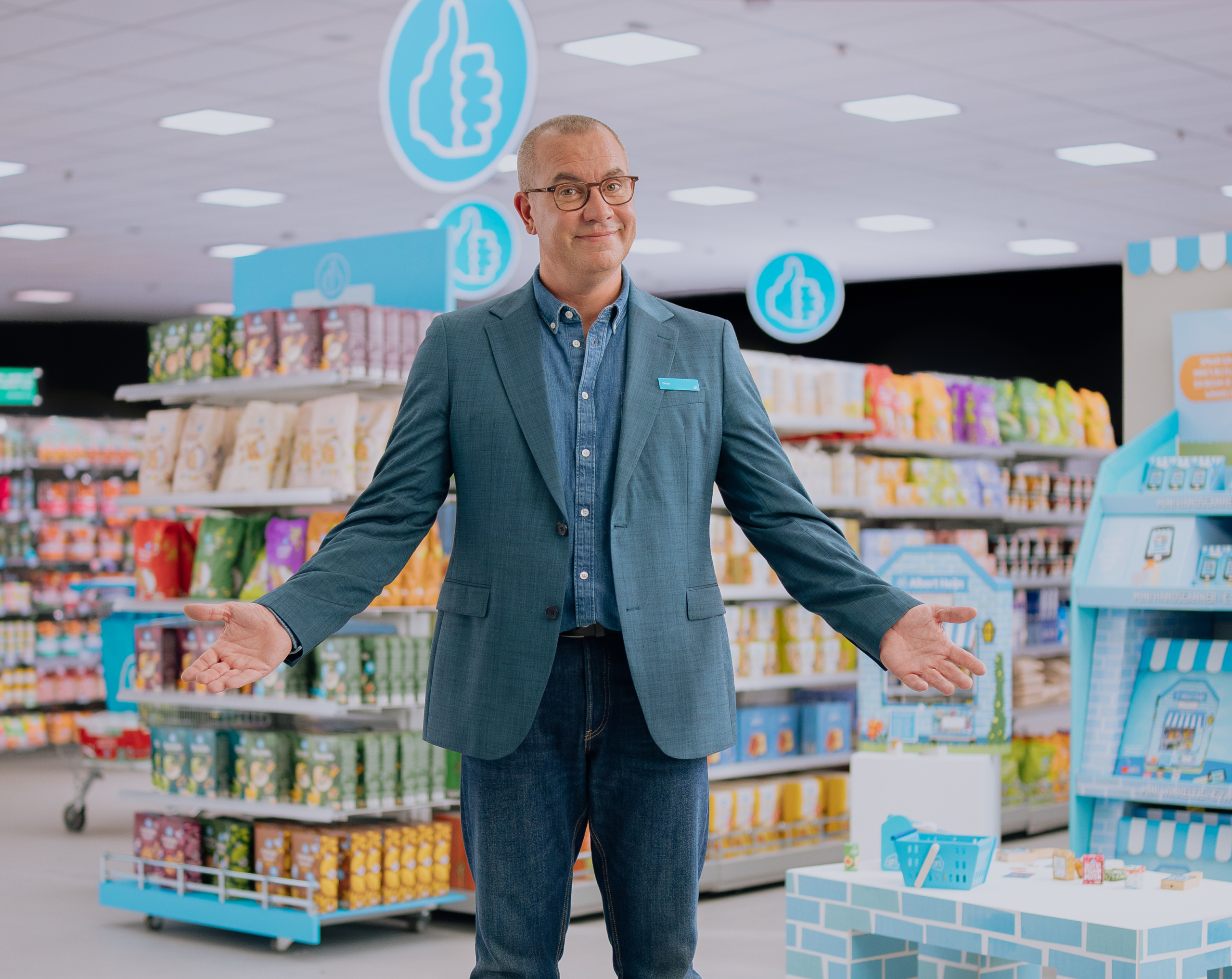 Jeroen van Koningsbrugge in Albert Heijn nadat Randy Fokke stopt