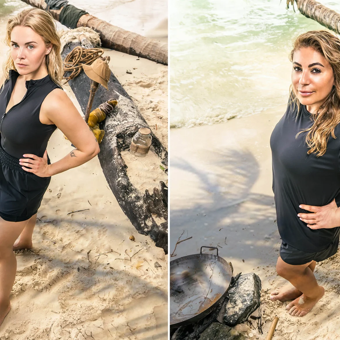 Yesim Candan en Roos Dickmann Expeditie Robinson