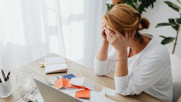 Vrouw in schuld
