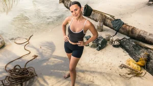 Thumbnail voor Demi de Boer verlaat met tranen in haar ogen 'Expeditie Robinson': 'Ik was een soort bondscoach'