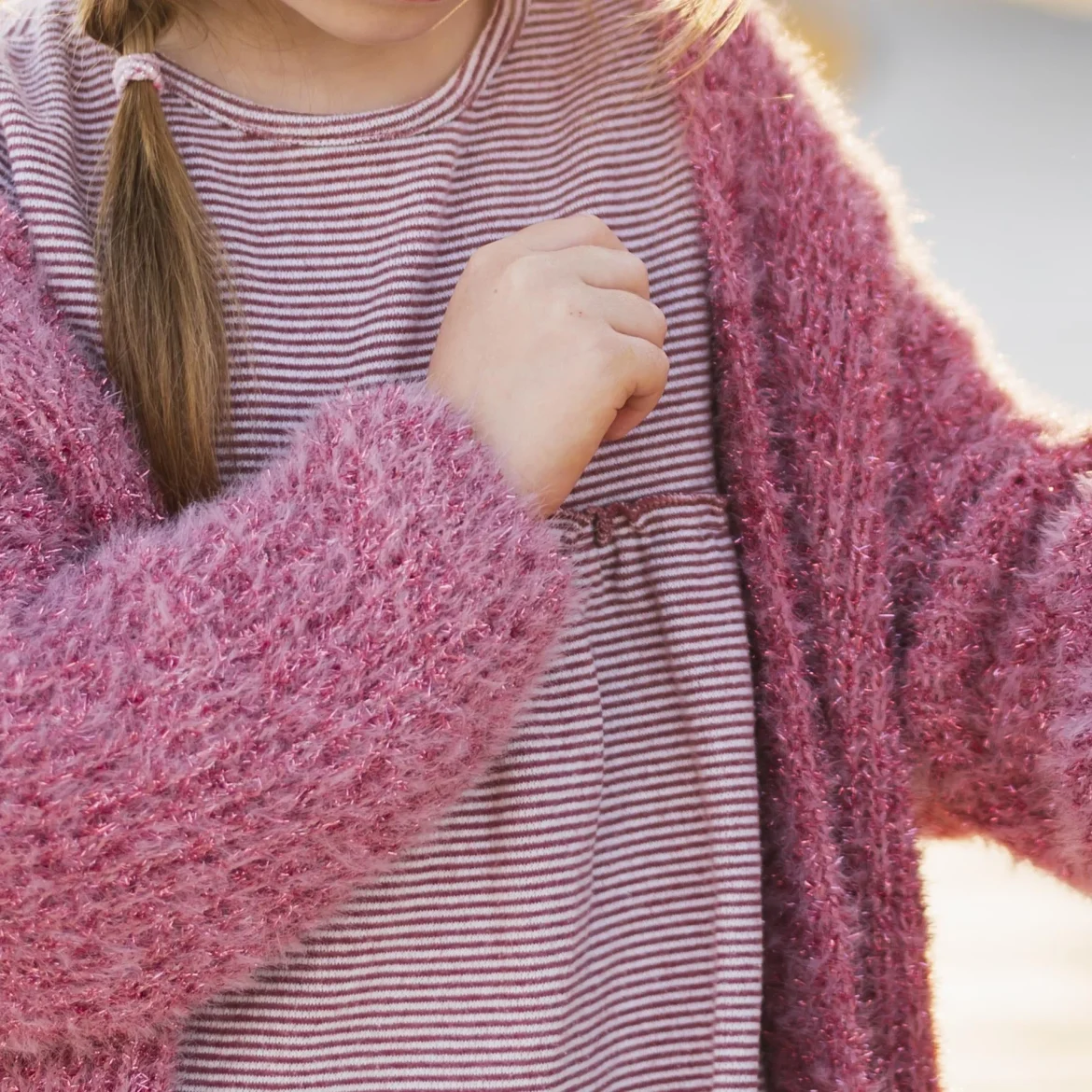 Wollen vest dochter