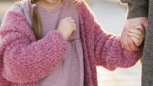 Wollen vest dochter