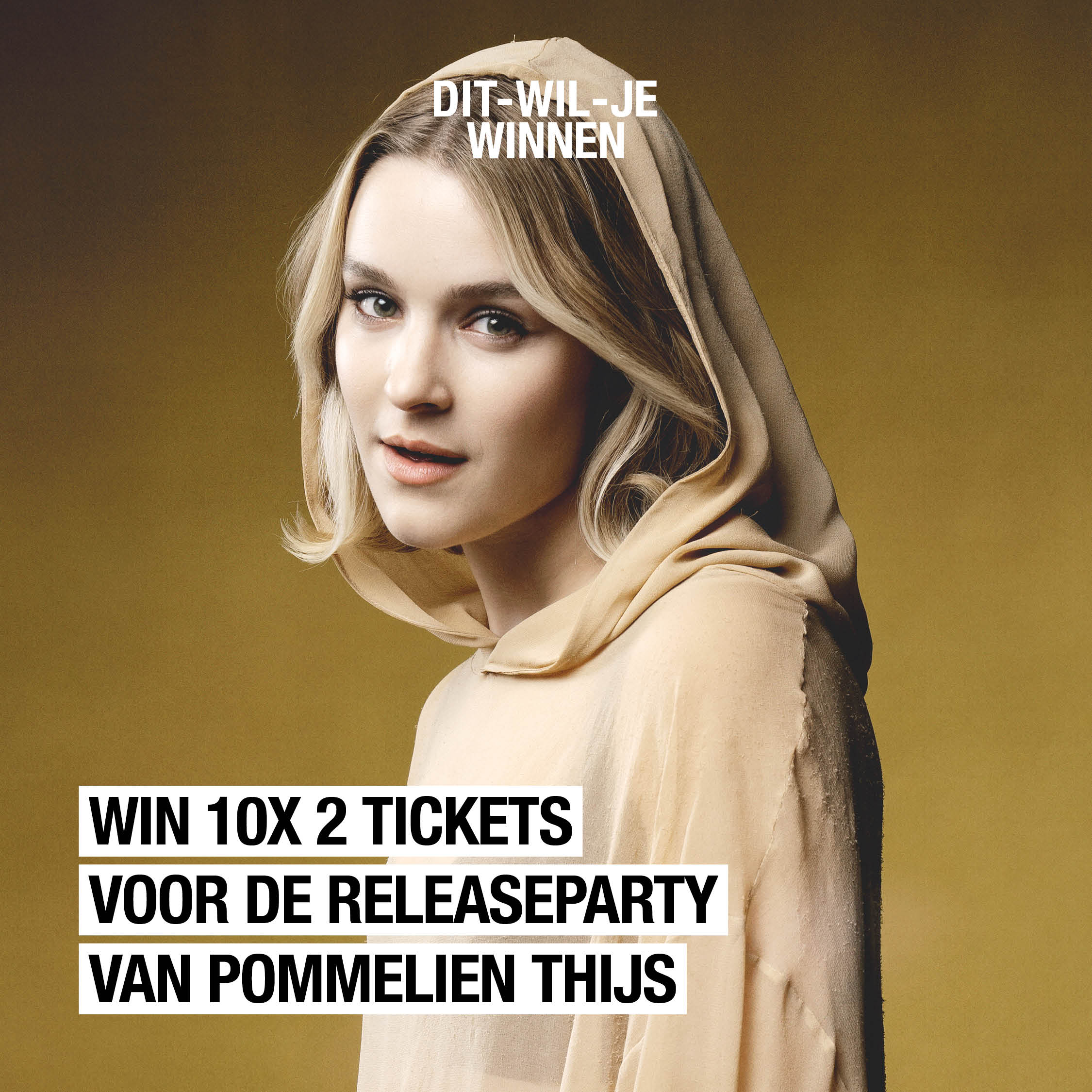 Je favoriete Vlaamse artieste live zien? Win 10 x 2 tickets voor de releaseparty van Pommelien Thijs