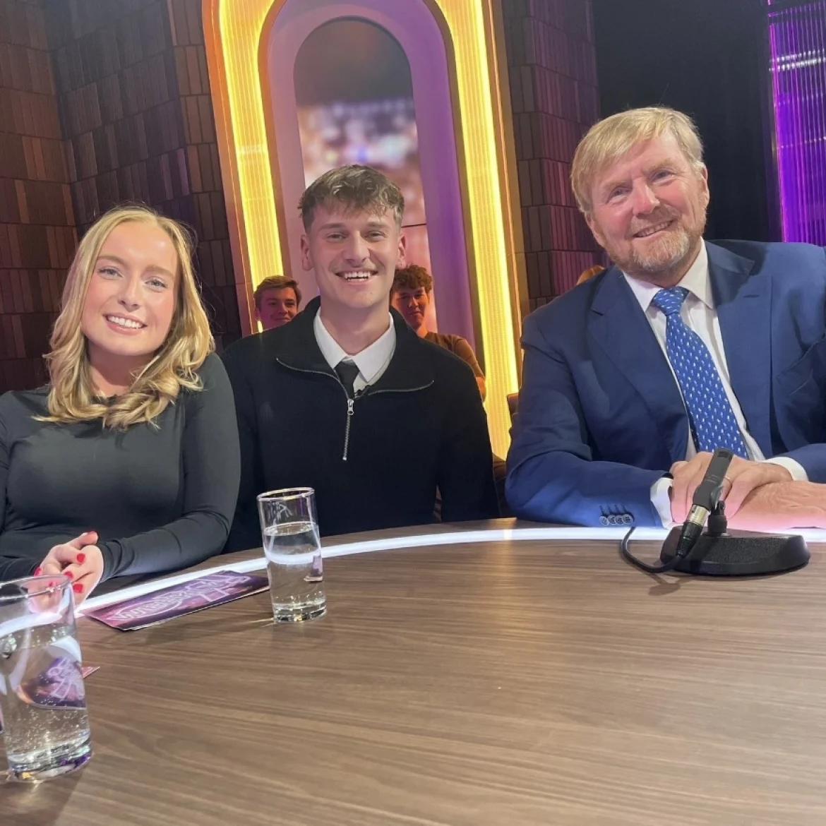 Student Marit interviewt koning Willem-Alexander: 'Wilde hem laten lachen, dat is gelukt’
