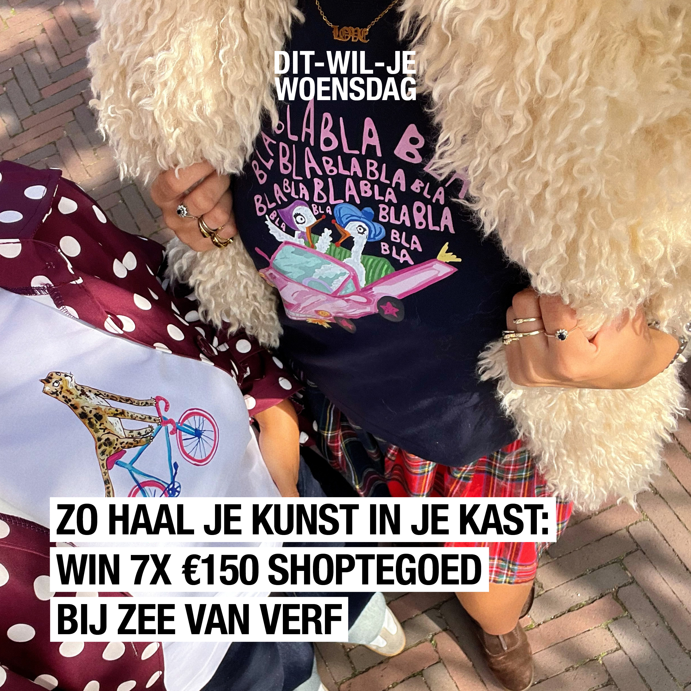 Kunst, but make it fashion: maak 7 x kans op 150 euro shoptegoed bij Zeevanverf