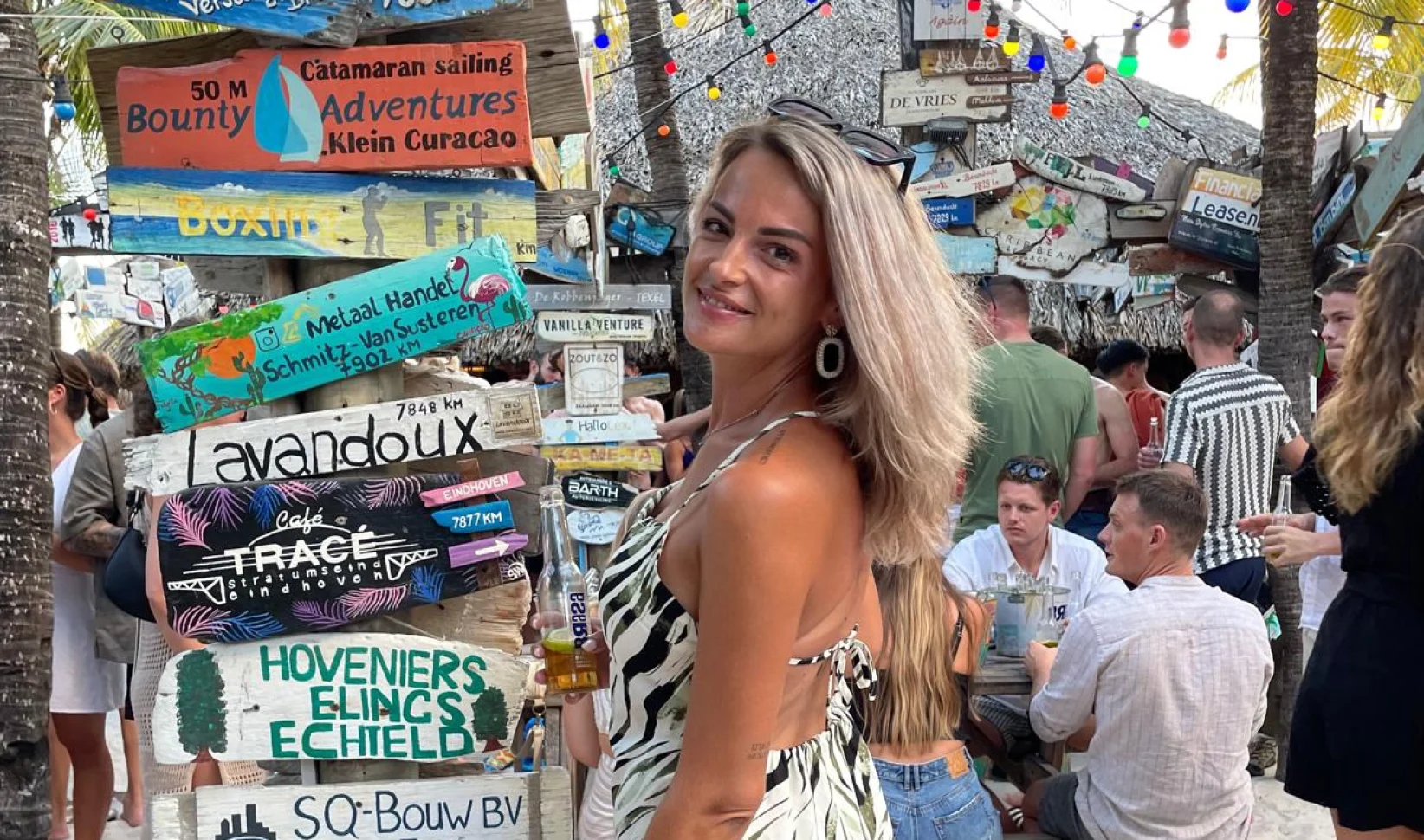 Maaike brak rug na klifsprong Curacao