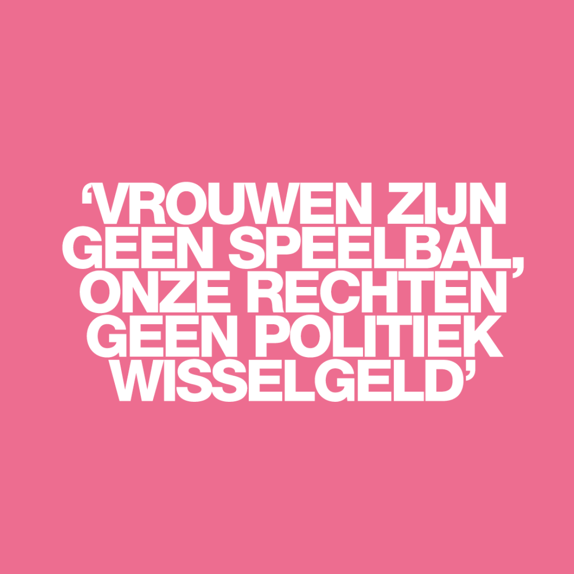 'Stop met die fixatie op het abortuscijfer: het gaat niet om het aantal abortussen, maar om de juiste zorg'