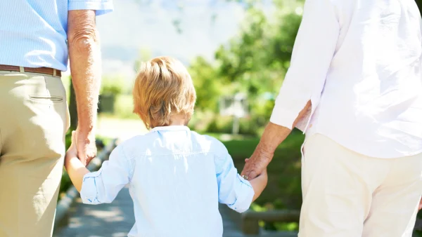 Oma over haar kleinkinderen