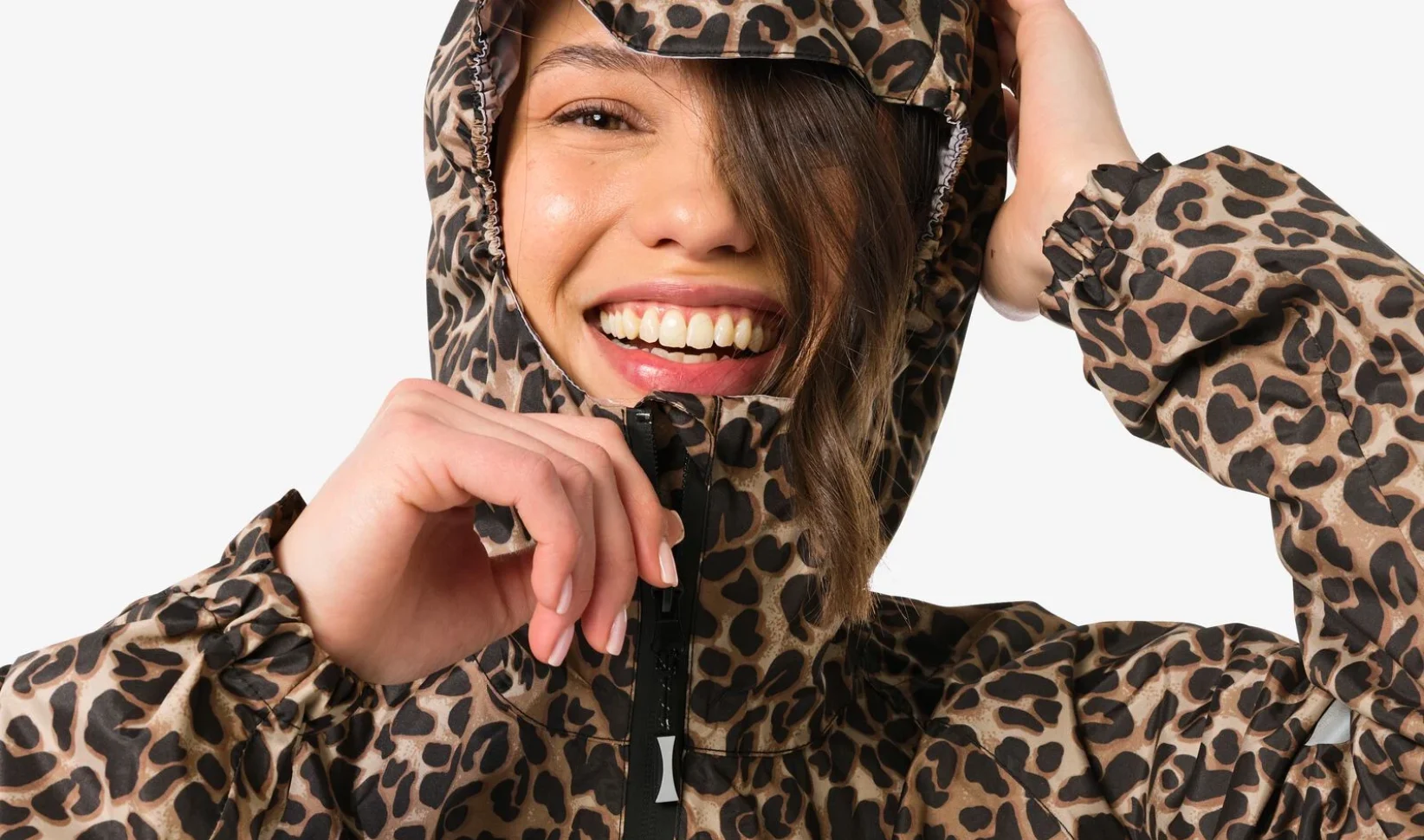 HEMA leuke regenponcho panterprint