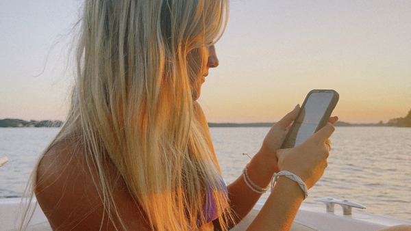 Meisje telefoon Facetime