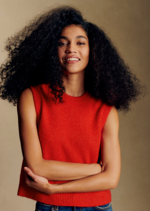 Spencer van Sézane in rood