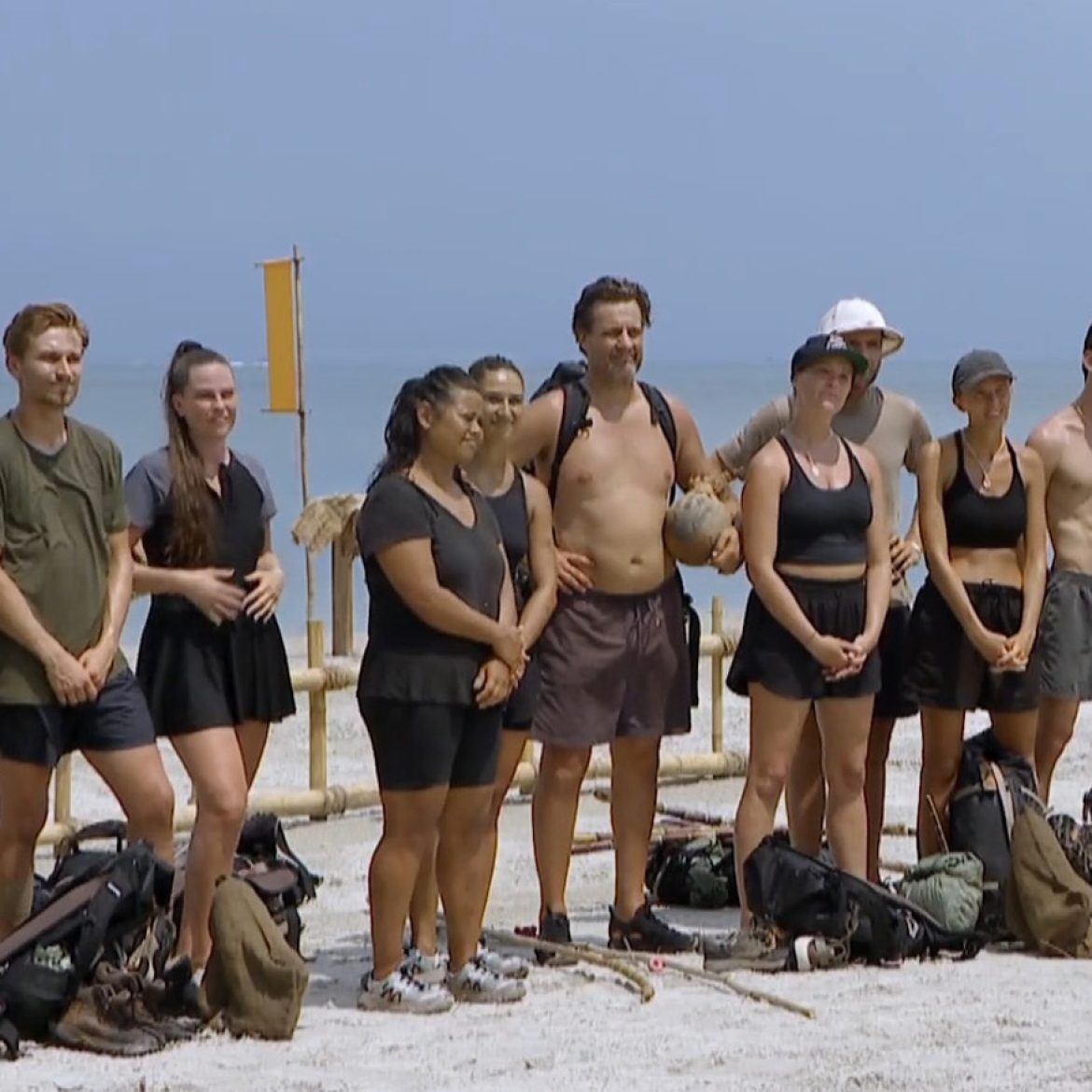 Alle deelnemers van de samensmeltingsproef in 'Expeditie Robinson'