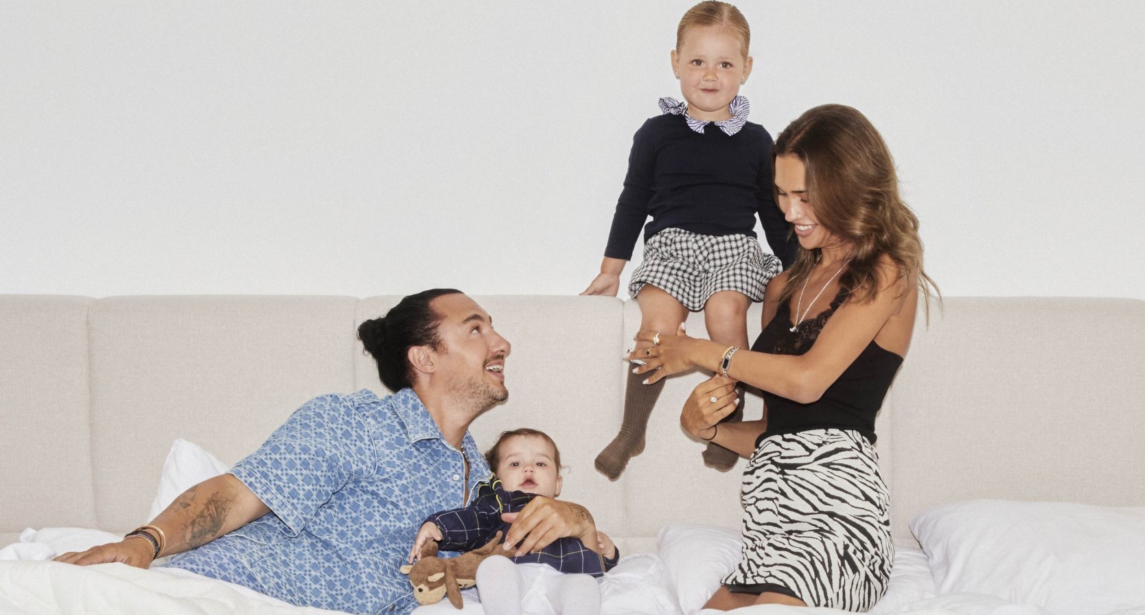 Joseph Klibansky met zijn gezin