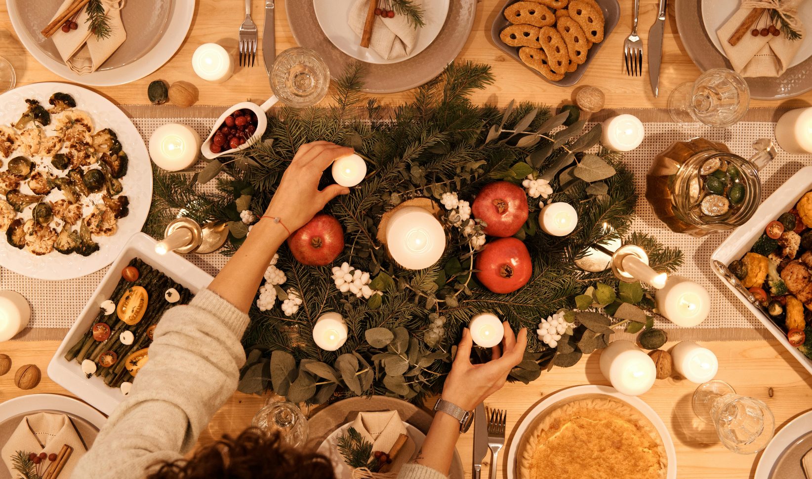 kerst tafel decoreren