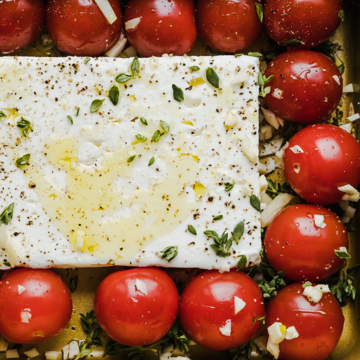 Feta met tomaten
